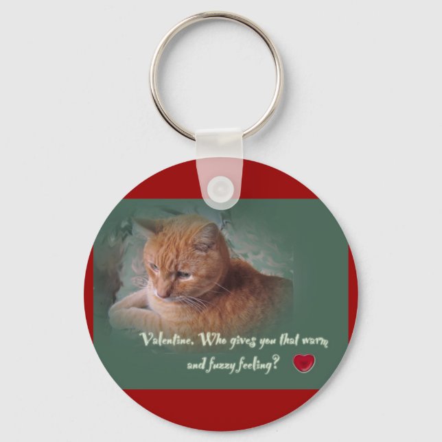 Llavero Valentine del gato (Anverso)
