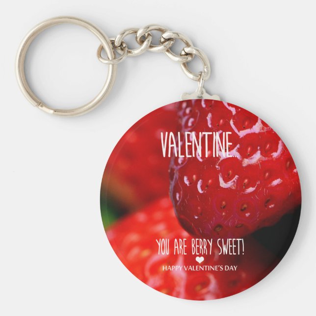 Llavero ¡Valentine, eres dulce de berry! (Frente)