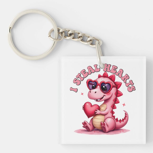 Llavero Valentine Gift | Robo corazones (Frente)