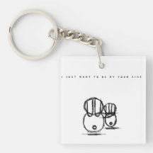 Valentine Keychain | Sólo Quieres Estar A Tu Lado