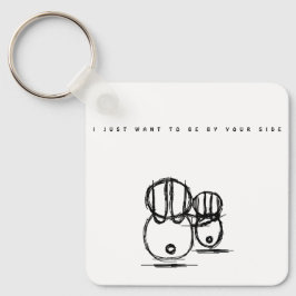 Llavero Valentine Keychain Solo Quiero Estar A Tu Lado