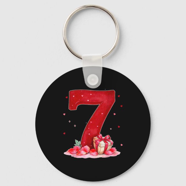 Llavero Valentine’s Day 67 Filled With Heart Funny Six Sev (Anverso)