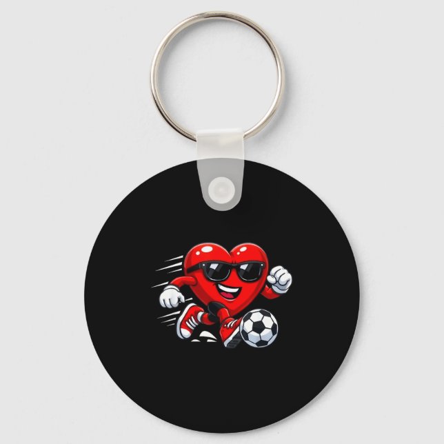 Llavero Valentine Soccer Heart Drip Srt Love Valentines Da (Anverso)