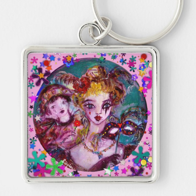 LLAVERO VALENTINE VENETIAN MASQUERADE CONFETTI (Frente)