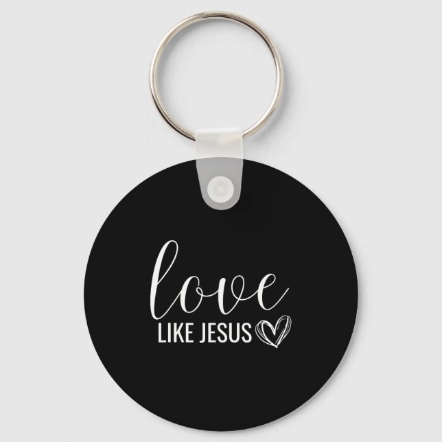 Llavero Valentines Christian Love Like Jesus  (Anverso)
