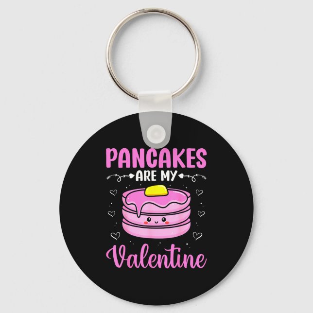Llavero Valentine's Day Couple - Pancakes Are My Valentine (Anverso)