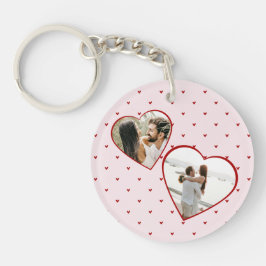 Llavero Valentine's Day Hearts Red Photo Collage