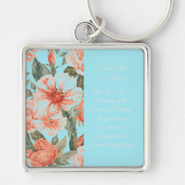 Llavero Valentines Day, I Love You So Much, Love Poem Keyc