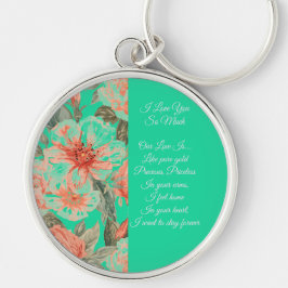 Llavero Valentines Day, I Love You So Much, Love Poem Keyc