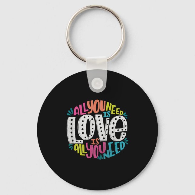 Llavero Valentine's Day Product - All You Need Is Love  (Anverso)