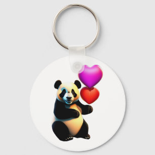 Llavero Valentine's Panda & Heart Balloon, Valentine's Day