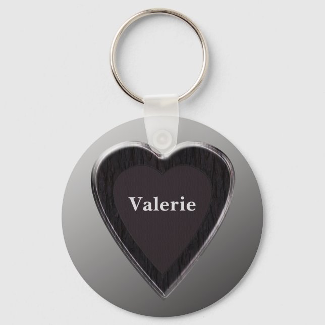 Llavero Valerie Heart Keychain by 369MyName (Anverso)