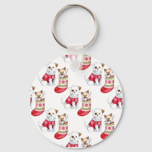 Llavero Valores de perros y gatos de navidades