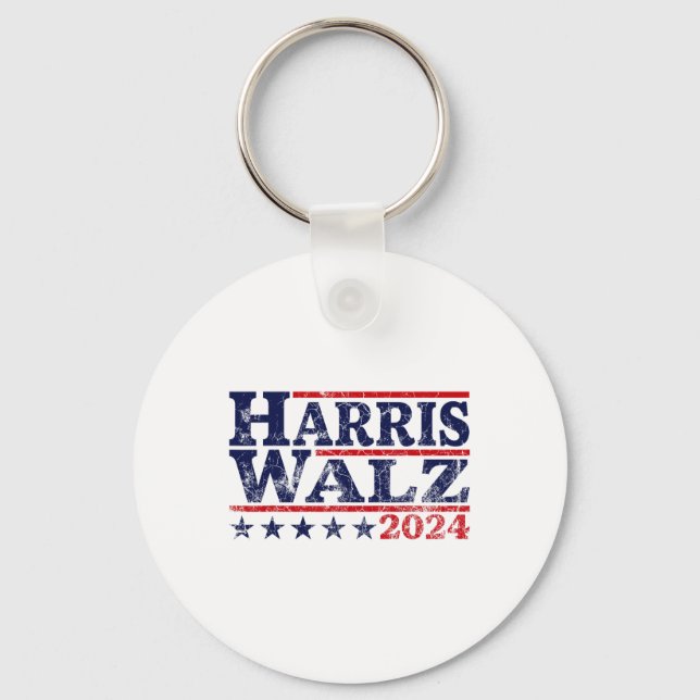 Llavero Vals 2024 Elecciones Kamala Harris Tim Waltz 2024  (Anverso)