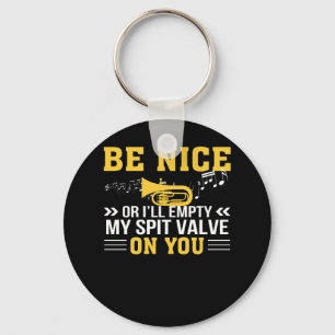 Llavero Válvula vacía del escupitajo de la trompeta de l