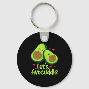 Llavero Vamos a Avocuddle Pareja de Aguacate Lindo Día de 