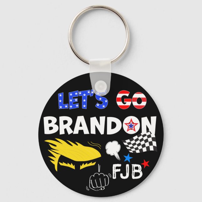 LLAVERO VAMOS A BRANDON CON TRUMP (Anverso)