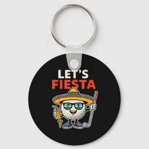 Llavero Vamos a Fiesta Cinco De Mayo Pelota de Golf Sombre
