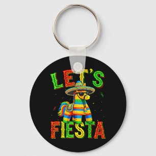 Llavero Vamos a Fiesta nata Mexicano para Hombres Mujeres