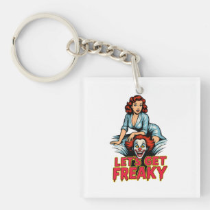 Llavero Vamos a Freaky – Pin-Up Retro & Payaso Espeluznant