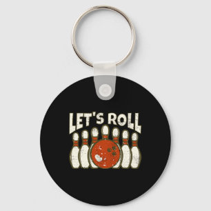 Llavero Vamos a ir por el divertido Bowler y el retro Bowl