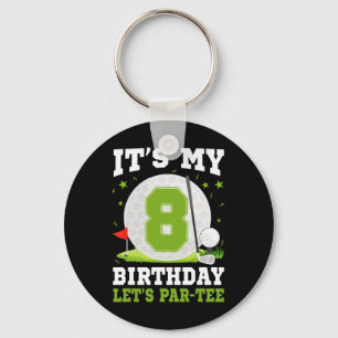 Llavero Vamos a Par-tir Es Mi Cumpleaños 8 Golfista 8 Años