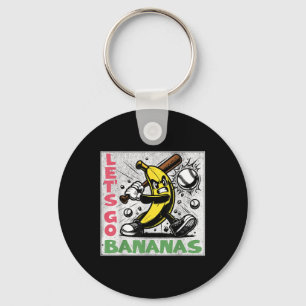 Llavero Vamos a Volvernos Locos Divertida Banana Jóvenes N