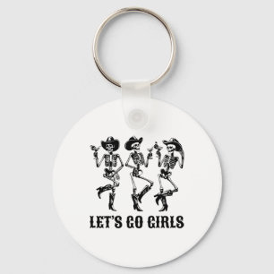 Llavero Vamos Chicas bailando esqueletos niñas de vaca Bac