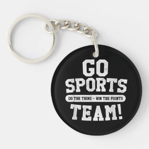 Llavero ¡Vamos Equipo Deportivo! Deportes divertidos