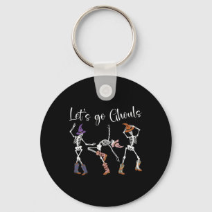 Llavero Vamos Ghouls bailando esqueleto Cowboy Western Ha