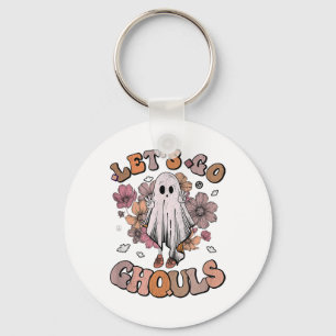 Llavero Vamos Ghouls Fantasma Hippie Halloween de los 70