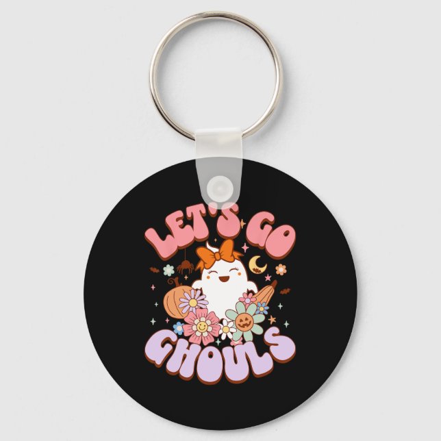 Llavero Vamos Ghouls Halloween Traje de traje de fantasmas (Anverso)