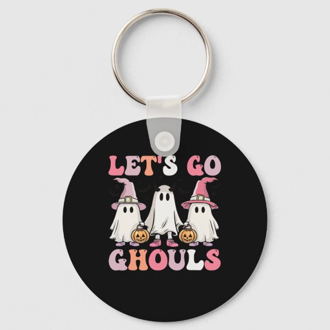 Llavero Vamos Ghouls Halloween Traje de traje de fantasmas (Anverso)