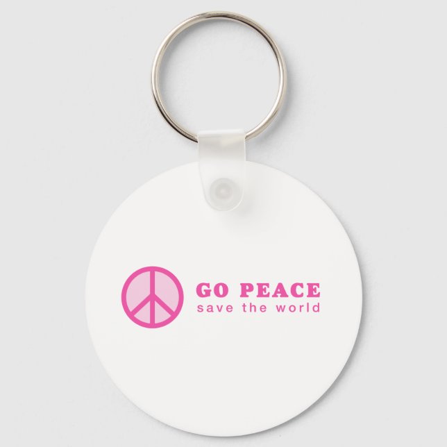 Llavero Vamos Paz (Rosa) (Anverso)