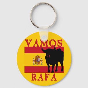 Llavero Vamos Rafa con la bandera de España