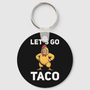Llavero Vamos Taco Divertido Trump Traje de Pollo Divertid