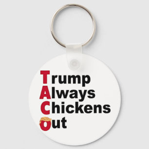 Llavero Vamos TACO Trump siempre se ríe