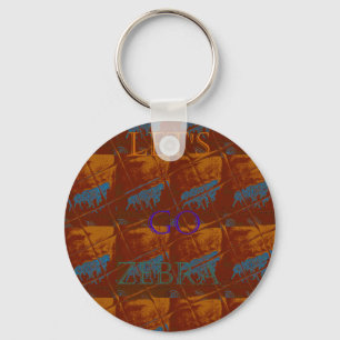Llavero Vamos Zebra Safari Art Print/Graphic