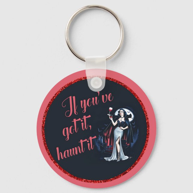 Llavero Vampiro de sulfuro sexy si lo tienes, atójalo (Anverso)