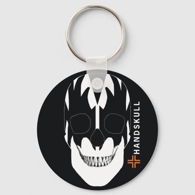 Llavero Vampiro HANDSKULL, cráneo feliz, bandera de vampir (Anverso)