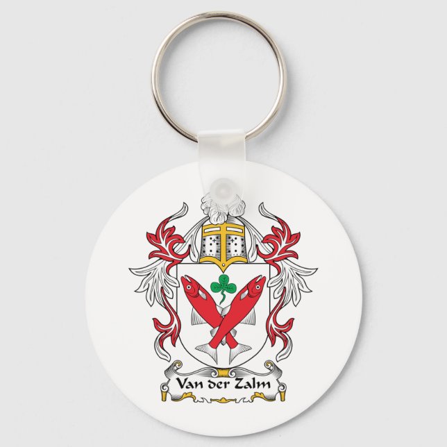 Llavero Van der Zalm Family Crest (Anverso)