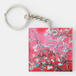 Llavero Van Gogh Almond Blossoms azul rojo