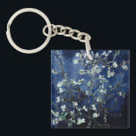 Llavero Van Gogh Almond Blossoms Midnight Blue<br><div class="desc">Flores de almendras azules de media noche de Vincent Van Gogh alteración del color copyright 2Sweet4wordsDiseños/ PureVintage Love Flores de almendras azules de media noche para un toque artístico al estilo personal, fiesta de boda, Baby Shower, regalos de oficina o Fiesta de primavera: Celebre sus ocasiones especiales con la belleza...</div>