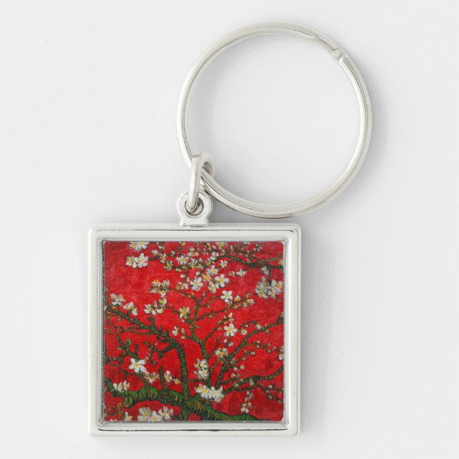 Llavero Van Gogh Almond Blossoms Red (Frente)