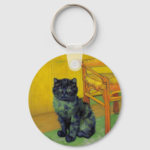 Llavero Van Gogh Black Cat