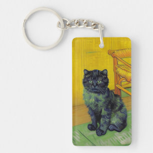 Llavero Van Gogh Black Cat