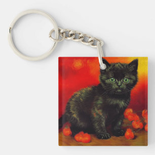 Llavero Van Gogh Black Kitten