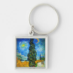 Llavero Van Gogh Road con Cypress y Star
