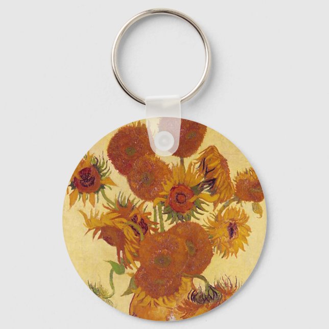 Llavero Van Gogh Sunflowers (F454) Bella Artes Vintage (Anverso)
