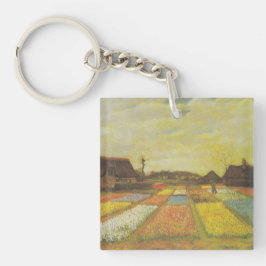 Llavero Van Gogh Tulip Fields Regalo de Keychain acrílico